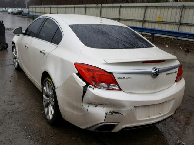 2G4GV5GVXD9249914 - 2013 BUICK REGAL GS თეთრი ფოტო 3