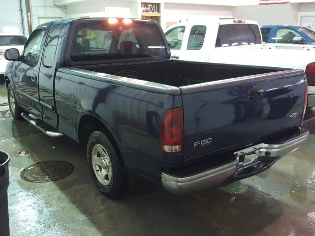 2FTRX17234CA37073 - 2004 FORD F-150 HERI BLUE photo 3