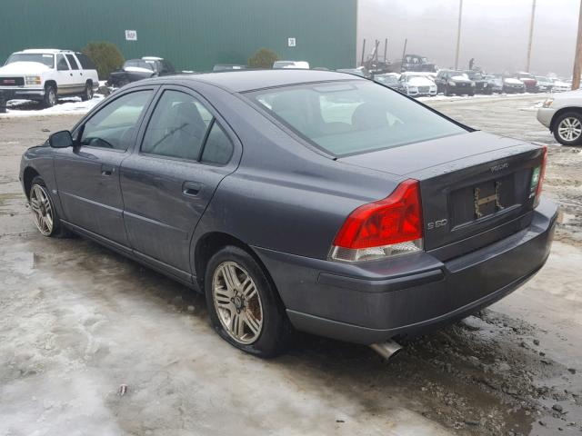 YV1RH592552484027 - 2005 VOLVO S60 2.5T BLUE photo 3