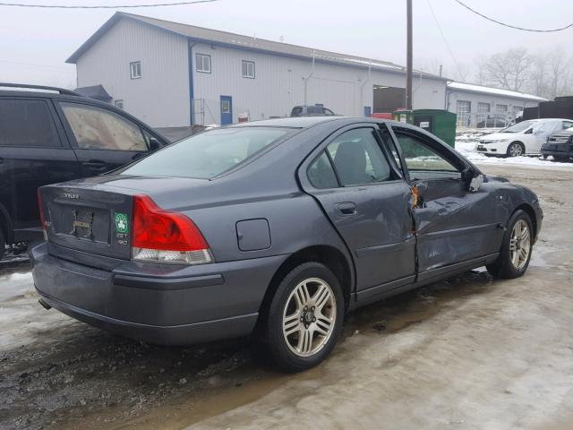 YV1RH592552484027 - 2005 VOLVO S60 2.5T BLUE photo 4