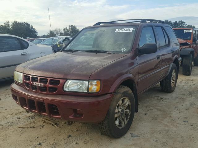 4S2CK58W824326996 - 2002 ISUZU RODEO S BURGUNDY photo 2