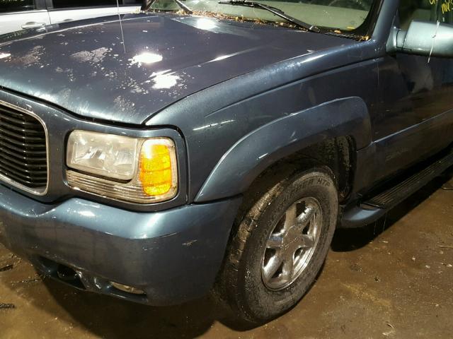 1GKEK13R2XR910954 - 1999 GMC DENALI GRAY photo 9