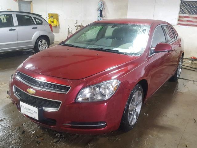 1G1ZD5EB4AF167990 - 2010 CHEVROLET MALIBU 2LT RED photo 2