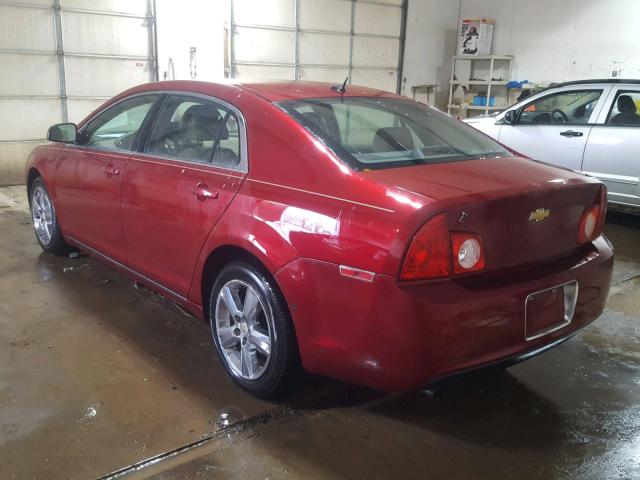 1G1ZD5EB4AF167990 - 2010 CHEVROLET MALIBU 2LT RED photo 3