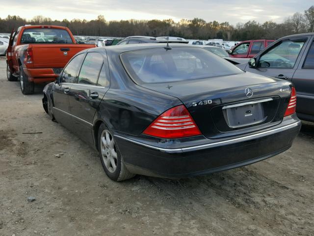 WDBNG83J84A424836 - 2004 MERCEDES-BENZ S 430 4MAT BLACK photo 3