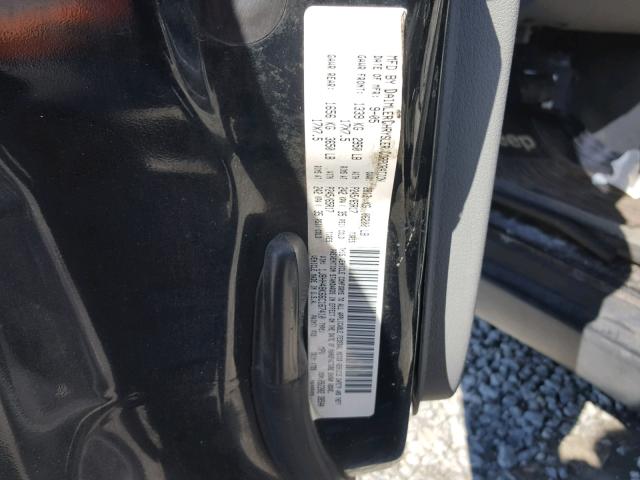 1J8HH48K66C167410 - 2006 JEEP COMMANDER BLACK photo 10