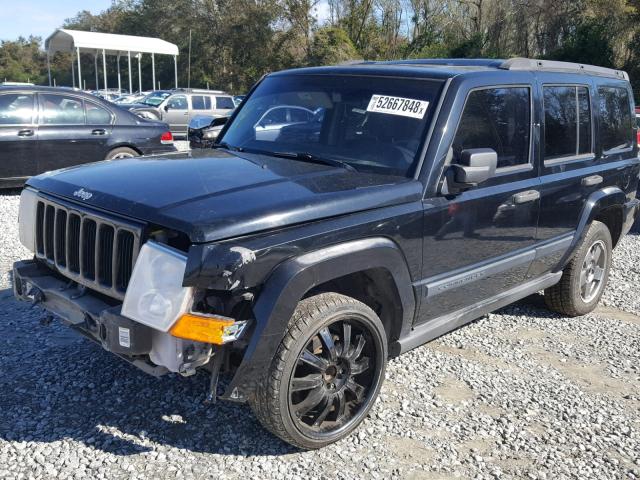 1J8HH48K66C167410 - 2006 JEEP COMMANDER BLACK photo 2