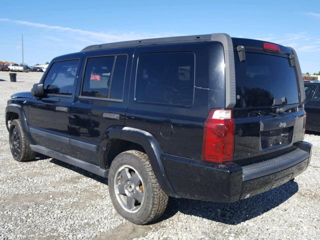 1J8HH48K66C167410 - 2006 JEEP COMMANDER BLACK photo 3