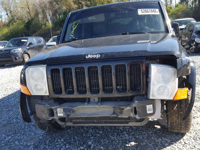 1J8HH48K66C167410 - 2006 JEEP COMMANDER BLACK photo 9
