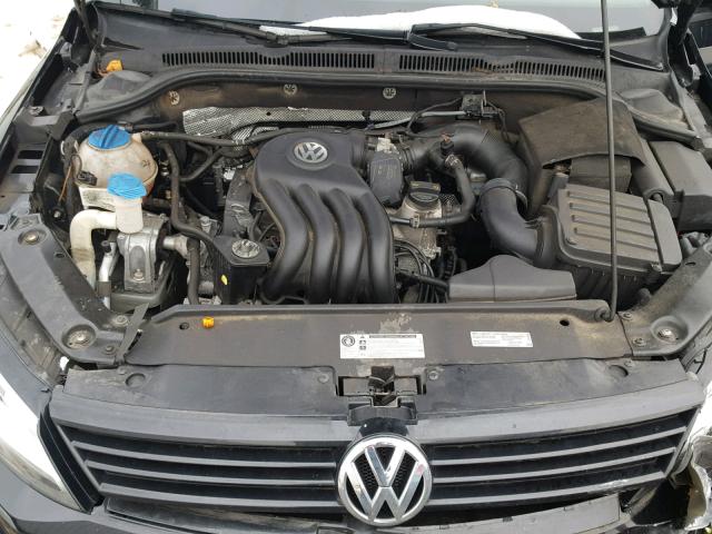 3VW1K7AJ0DM256556 - 2013 VOLKSWAGEN JETTA BASE BLACK photo 7