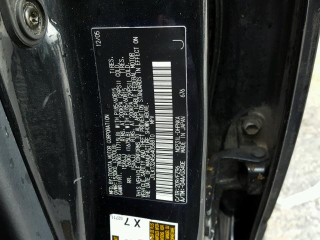 JTLKT324564058810 - 2006 TOYOTA SCION XB Qara foto 10