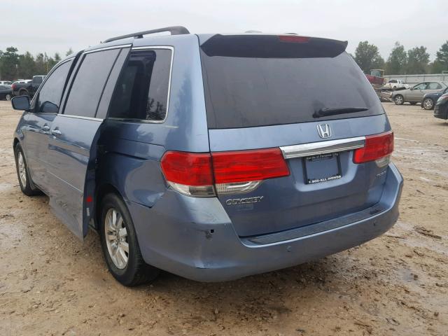 5FNRL38878B047565 - 2008 HONDA ODYSSEY TO BLUE photo 3