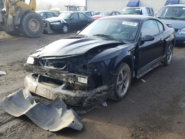1FAFP42R04F196071 - 2004 FORD MUSTANG MA BLACK photo 2