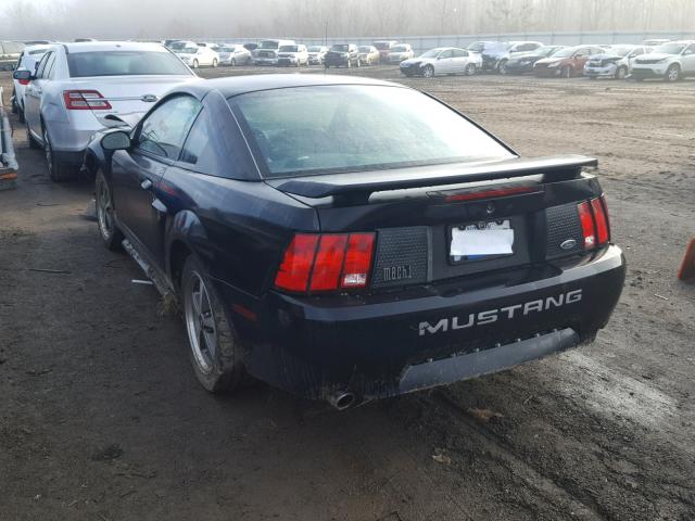 1FAFP42R04F196071 - 2004 FORD MUSTANG MA BLACK photo 3