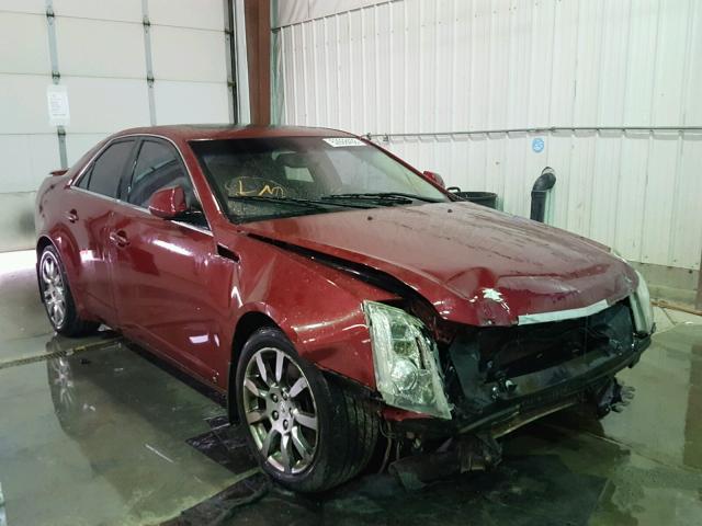 1G6DP57V680101909 - 2008 CADILLAC CTS HI FEA MAROON photo 1