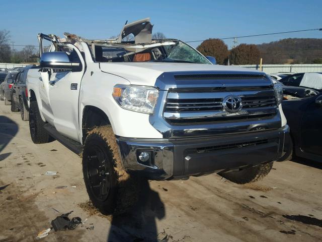 5TFAY5F14GX525168 - 2016 TOYOTA TUNDRA CRE WHITE photo 1