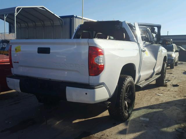 5TFAY5F14GX525168 - 2016 TOYOTA TUNDRA CRE WHITE photo 4