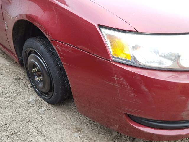1G8AF52F55Z145131 - 2005 SATURN ION LEVEL RED photo 9
