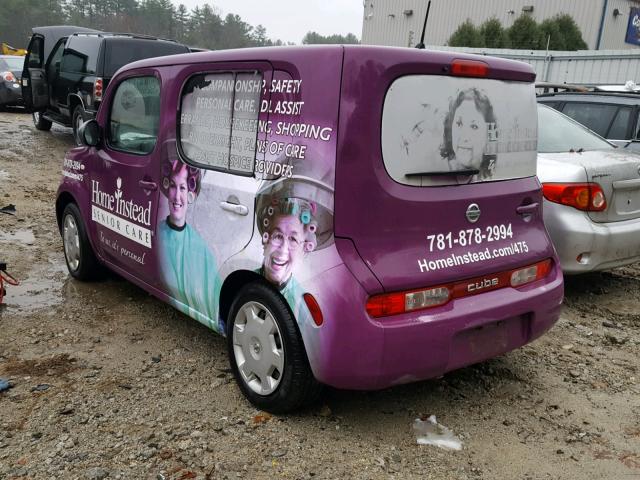 JN8AZ2KR8AT150508 - 2010 NISSAN CUBE BASE PURPLE photo 3