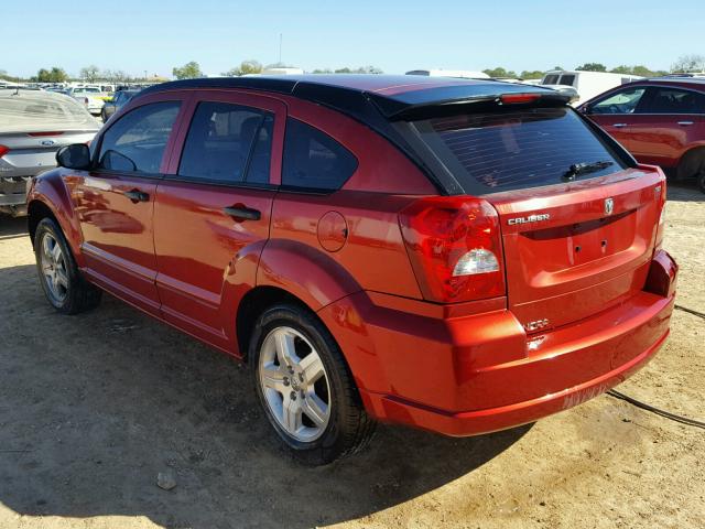 1B3HB48B67D235680 - 2007 DODGE CALIBER SX RED photo 3