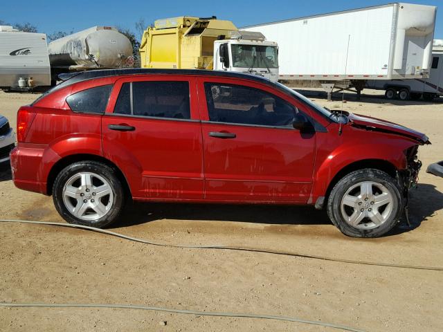 1B3HB48B67D235680 - 2007 DODGE CALIBER SX RED photo 9