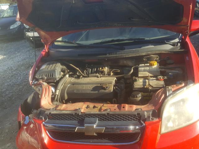 KL1TD56608B102321 - 2008 CHEVROLET AVEO BASE Qırmızı foto 7
