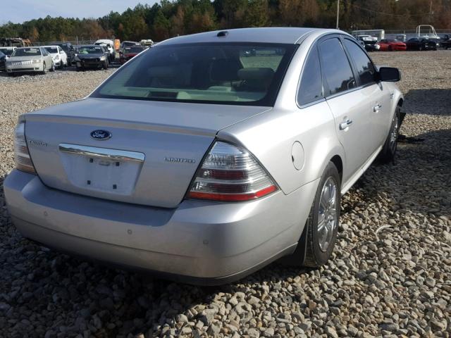 1FAHP25W79G118905 - 2009 FORD TAURUS LIM SILVER photo 4