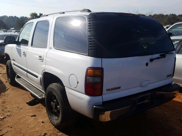 1GKEC13V13J337323 - 2003 GMC YUKON WHITE photo 3