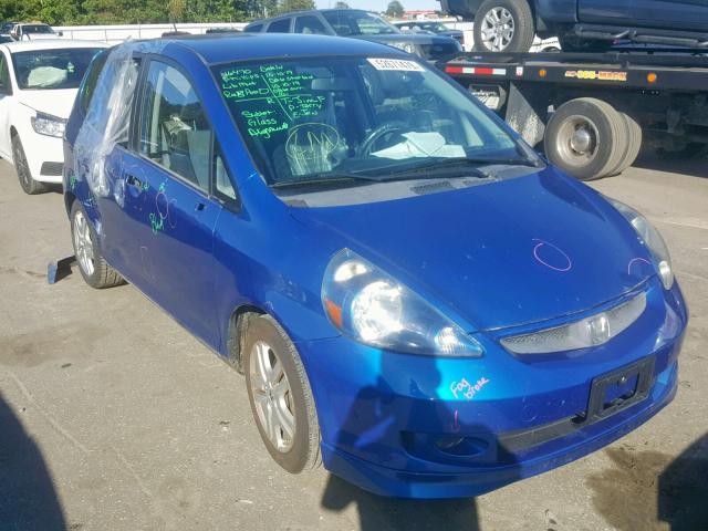 JHMGD386X8S003550 - 2008 HONDA FIT SPORT BLUE photo 1