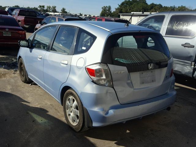 JHMGE88249S032034 - 2009 HONDA FIT BLUE photo 3