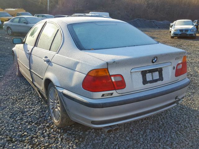 WBAAV53441FJ63330 - 2001 BMW 330 I SILVER photo 3