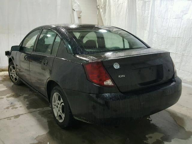 1G8AJ52F54Z201291 - 2004 SATURN ION LEVEL BLACK photo 3