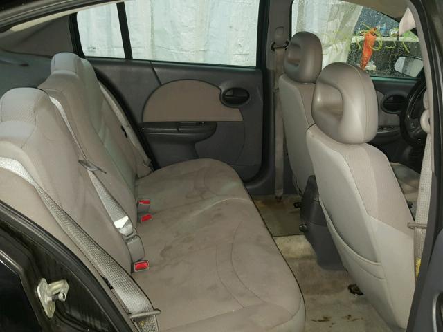 1G8AJ52F54Z201291 - 2004 SATURN ION LEVEL BLACK photo 6