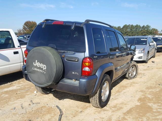 1J4GL58K62W199817 - 2002 JEEP LIBERTY LI BLUE photo 4