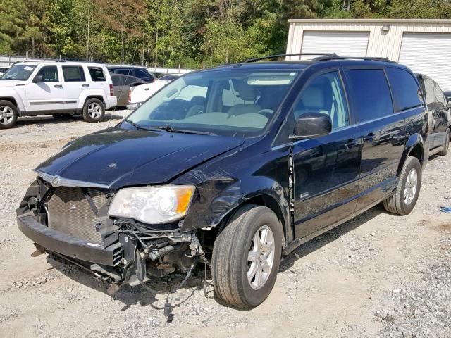 2A8HR54P18R783630 - 2008 CHRYSLER TOWN & COU BLACK photo 2