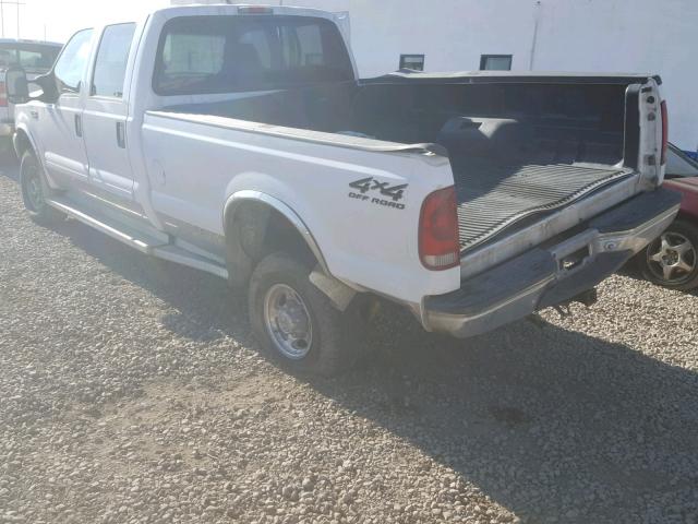 1FTSW31F52EB00340 - 2002 FORD F350 SRW S WHITE photo 3