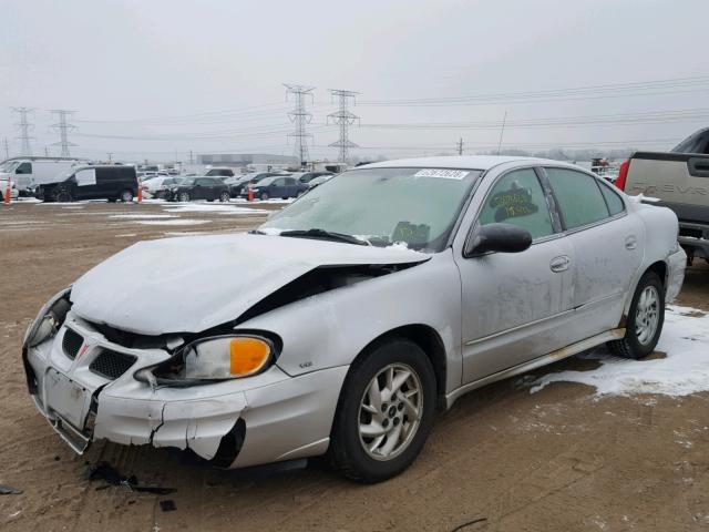 1G2NF52E93M742439 - 2003 PONTIAC GRAND AM S SILVER photo 2