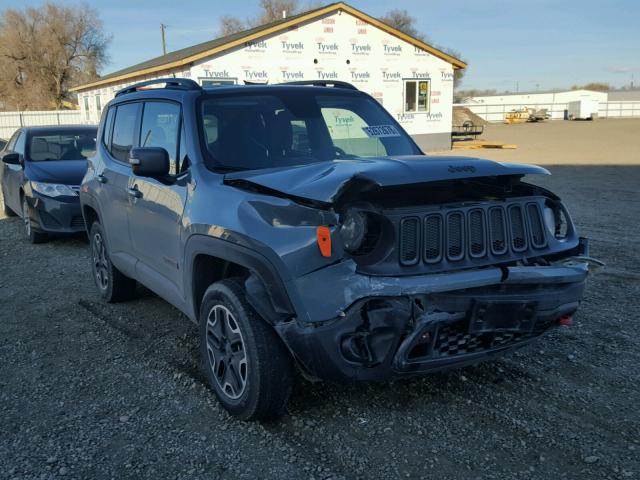 ZACCJBCT9FPC03015 - 2015 JEEP RENEGADE T GREEN photo 1