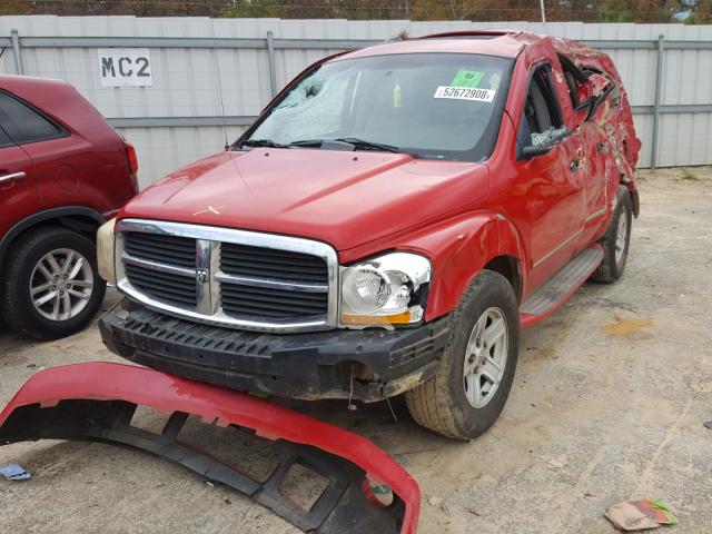 1D4HD58D55F532928 - 2005 DODGE DURANGO LI RED photo 2