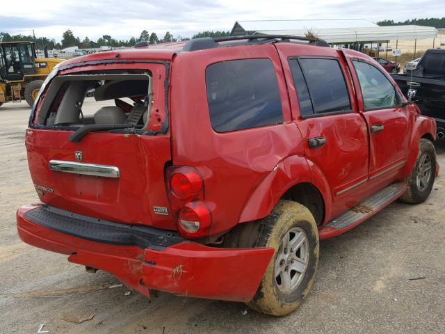 1D4HD58D55F532928 - 2005 DODGE DURANGO LI RED photo 4