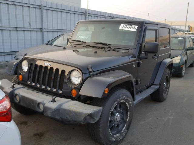 1J4FA54137L179418 - 2007 JEEP WRANGLER S BLACK photo 2