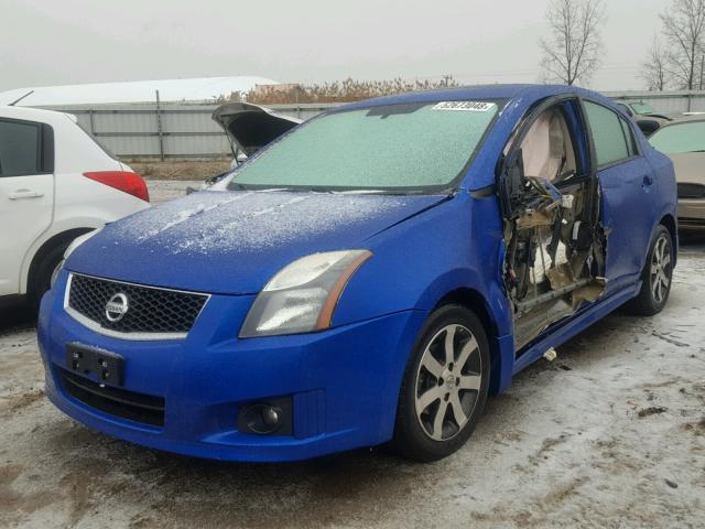 3N1AB6AP6CL723195 - 2012 NISSAN SENTRA 2.0 BLUE photo 2