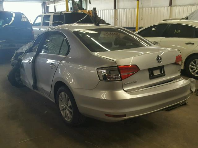 3VWLA7AJ6FM285235 - 2015 VOLKSWAGEN JETTA TDI SILVER photo 3