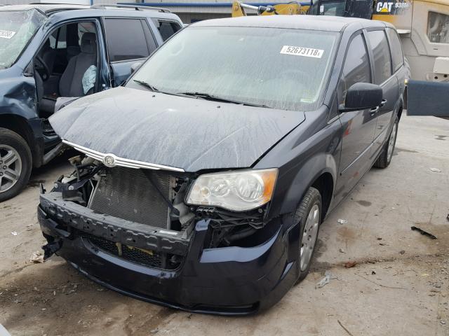 2A8HR44E49R514774 - 2009 CHRYSLER TOWN & COU BLUE photo 2