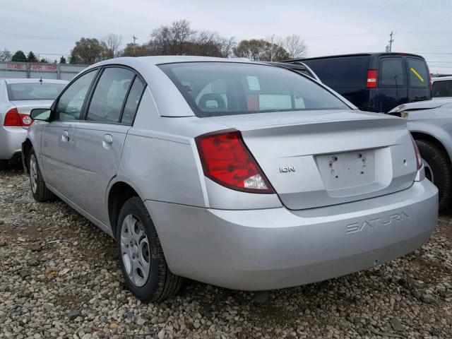 1G8AJ52F23Z129917 - 2003 SATURN ION LEVEL SILVER photo 3