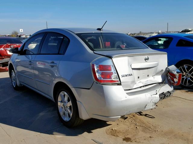 3N1AB61E28L626422 - 2008 NISSAN SENTRA 2.0 SILVER photo 3