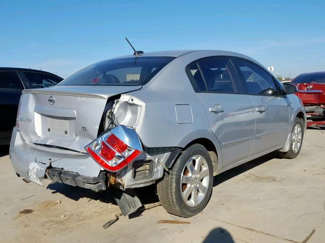 3N1AB61E28L626422 - 2008 NISSAN SENTRA 2.0 SILVER photo 4