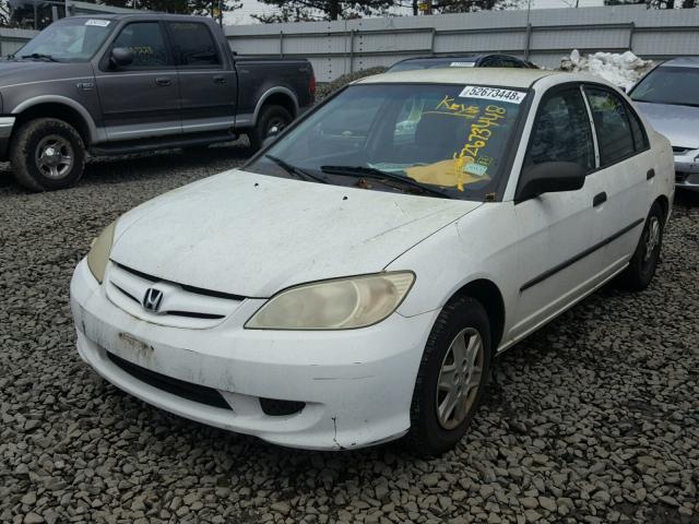 2HGES16304H537316 - 2004 HONDA CIVIC DX V WHITE photo 2