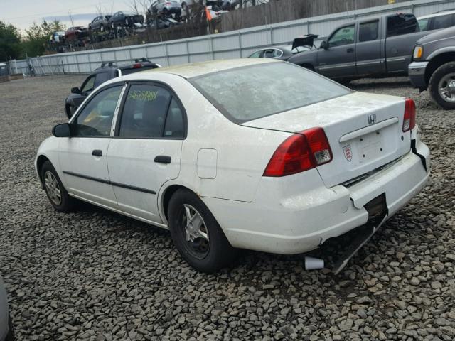 2HGES16304H537316 - 2004 HONDA CIVIC DX V WHITE photo 3