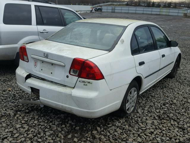 2HGES16304H537316 - 2004 HONDA CIVIC DX V WHITE photo 4